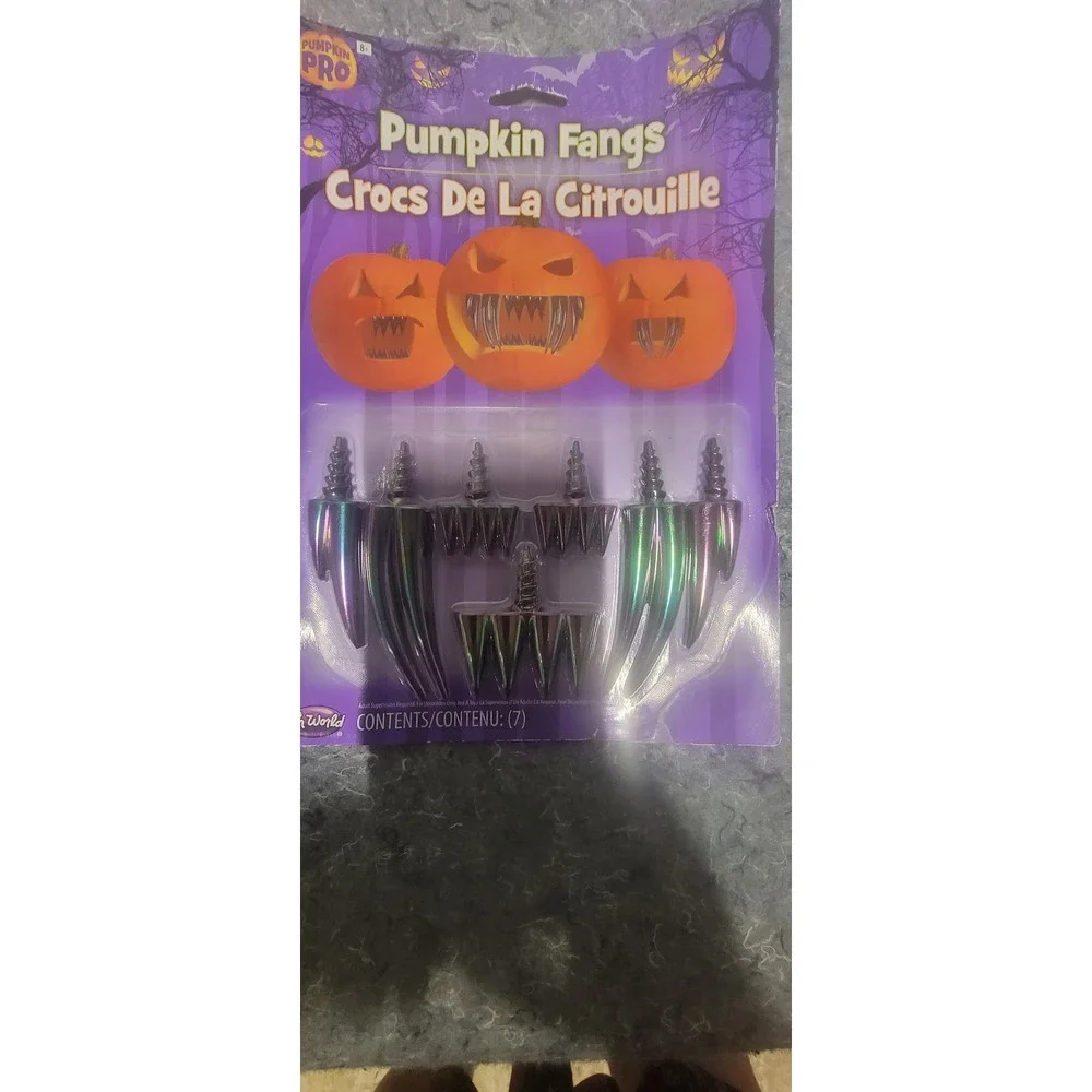 Halloween Resuseable Punkins Fangs New‎